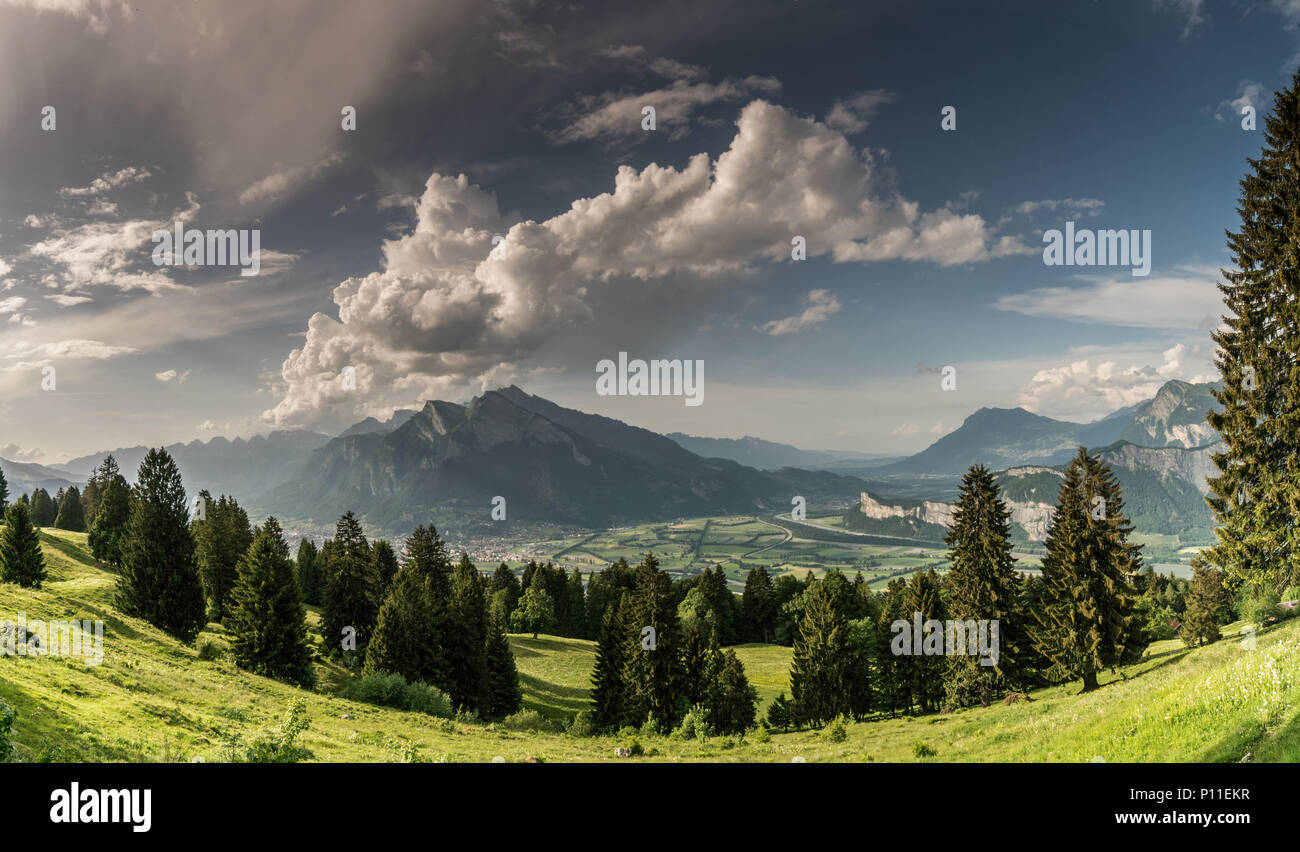 Gorgeous Mountain Landscape With A Fantastic View Of The Swiss Alps Stock Photo Alamy