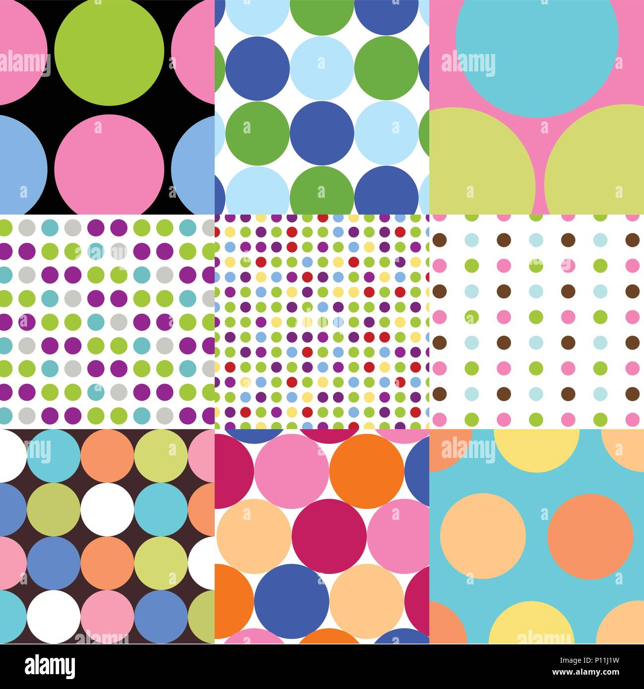 Colorful background dot patterns Stock Vector Images - Alamy