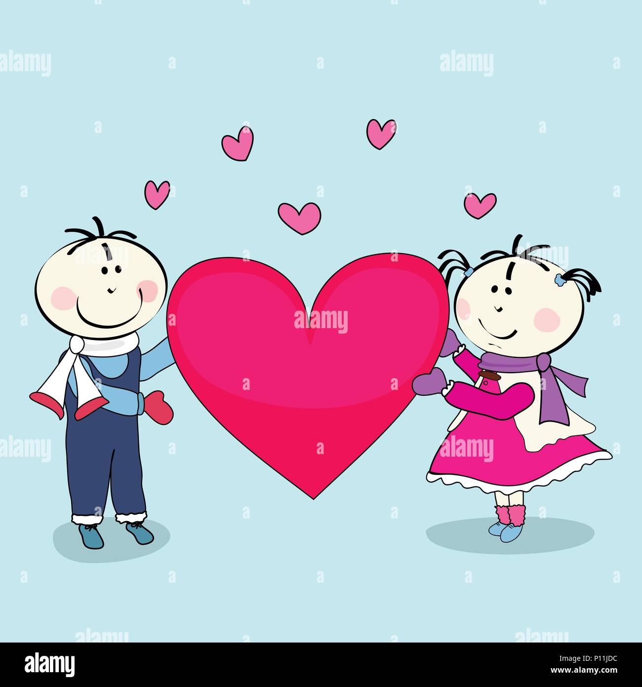 Kids romance boy and girl hires stock photography and images Alamy
