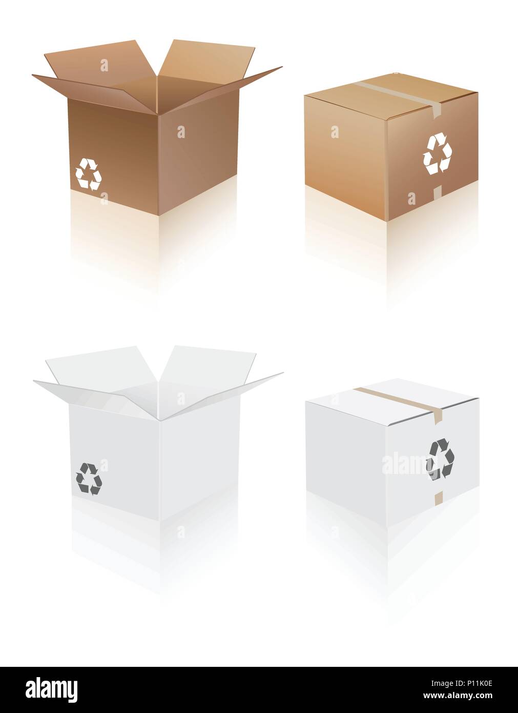 Shipping boxes, recycle boxes Stock Vector Image & Art Alamy
