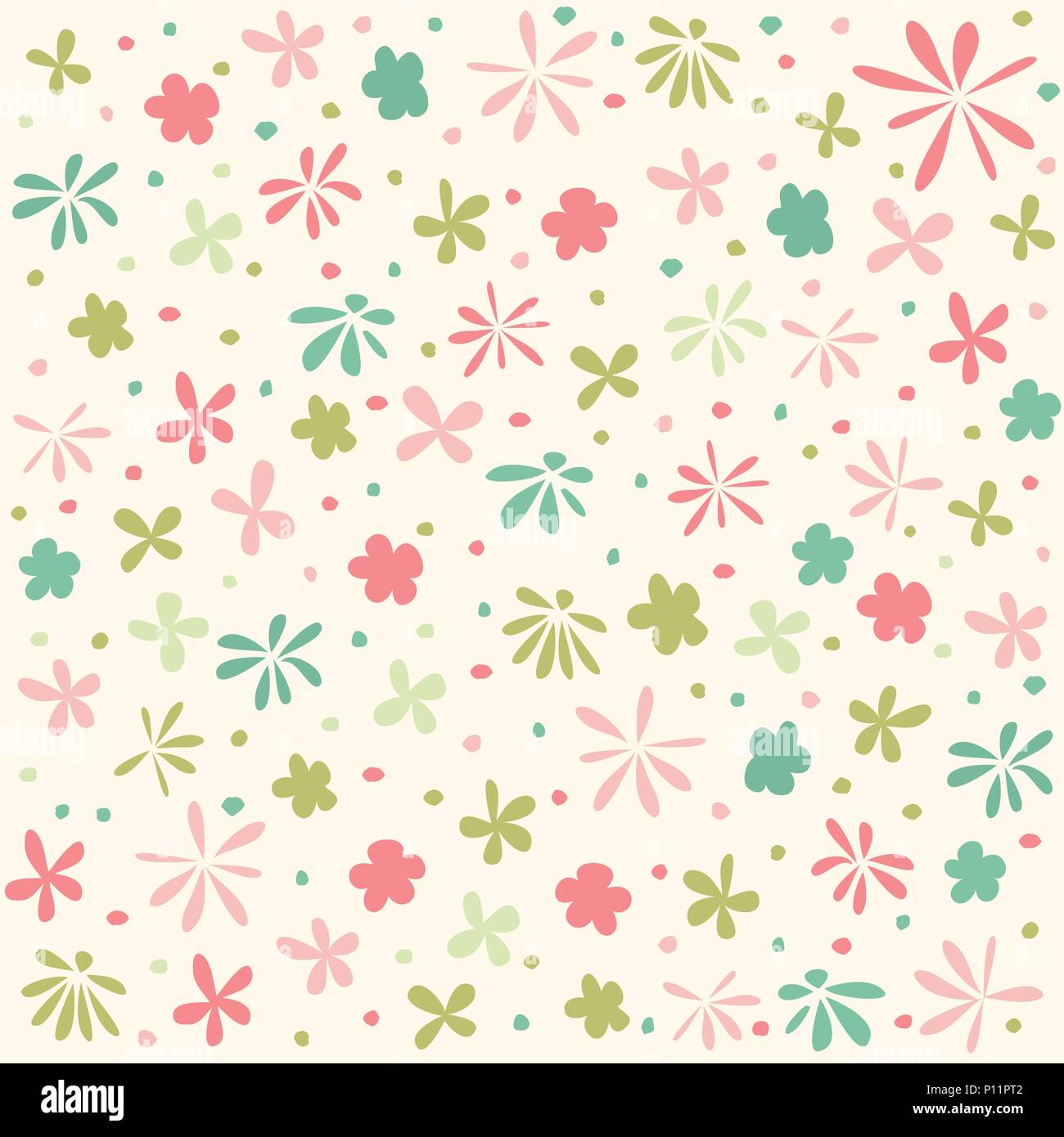 Seamless floral pattern, spring background Stock Vector Image & Art - Alamy