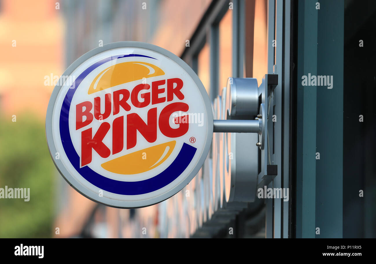 A shop sign for Burger King in Leeds. PRESS ASSOCIATION Photo. Picture