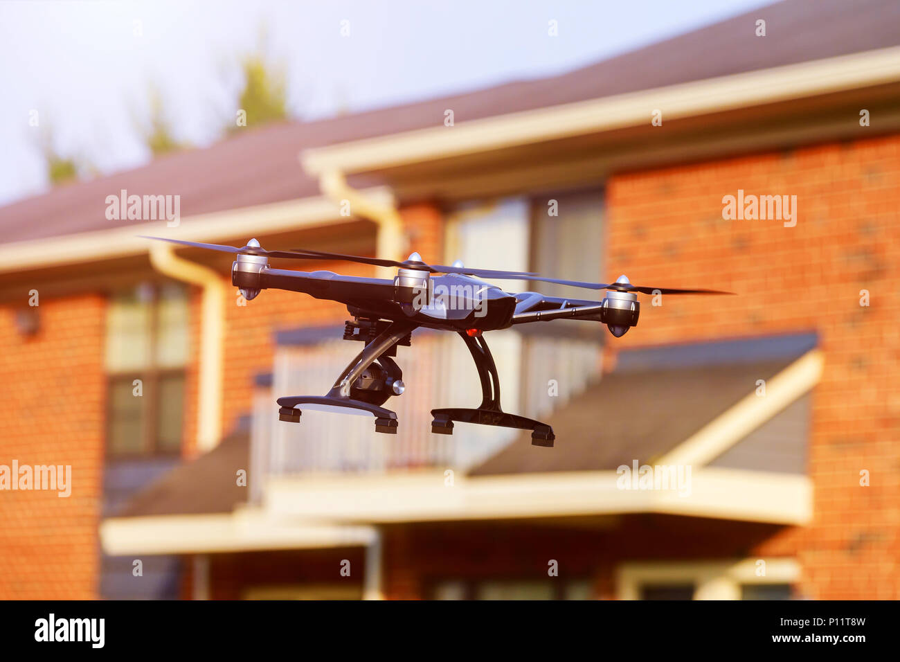 Drone usage. private property protection or real estate check Heavy