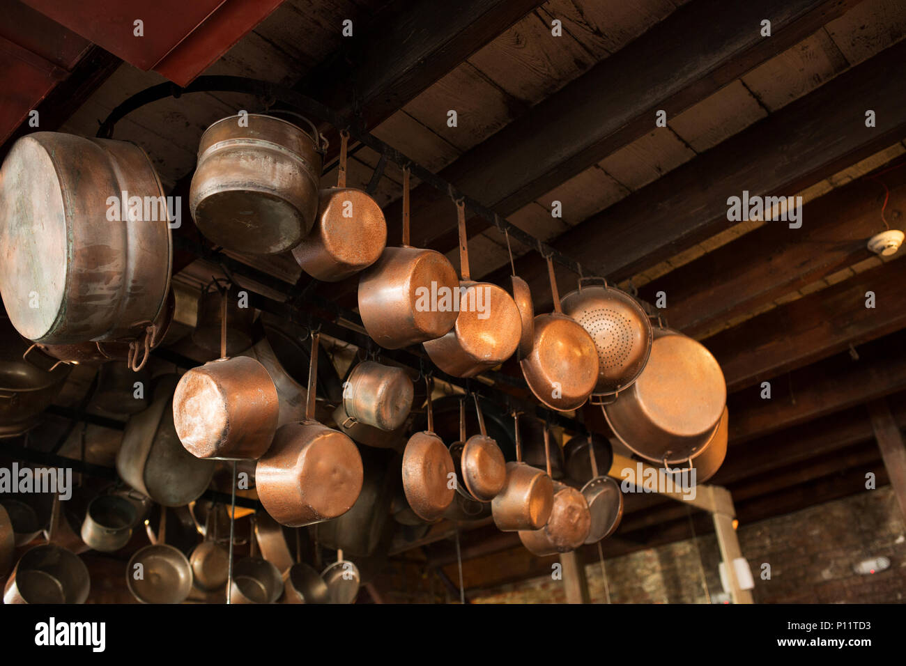 Pots Hanging Ceiling Stock Photos Pots Hanging Ceiling Stock