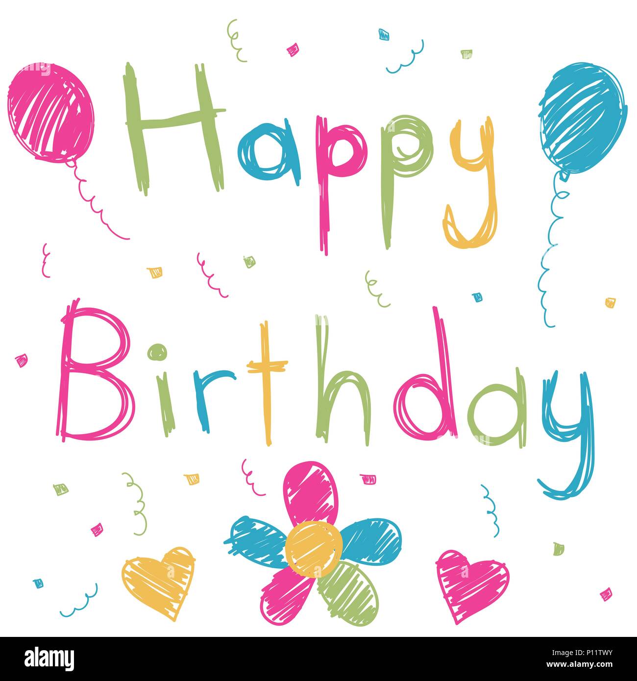 Happy Birthday card Stock Vector Image & Art - Alamy