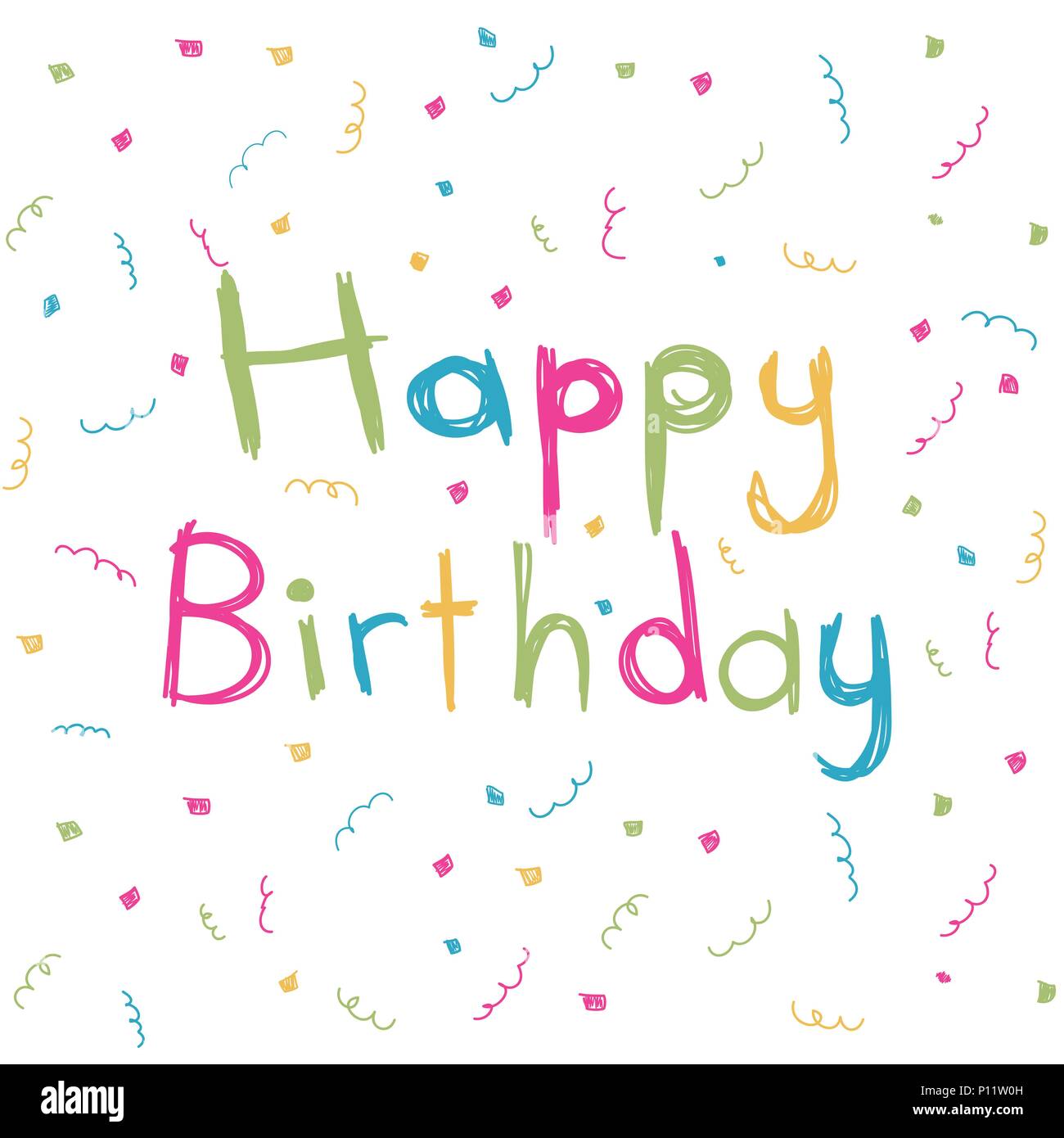 Happy Birthday card Stock Vector Image & Art Alamy