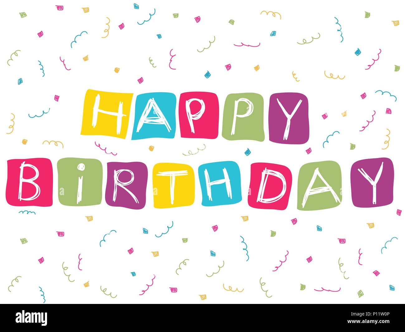 Happy Birthday card Stock Vector Image & Art - Alamy