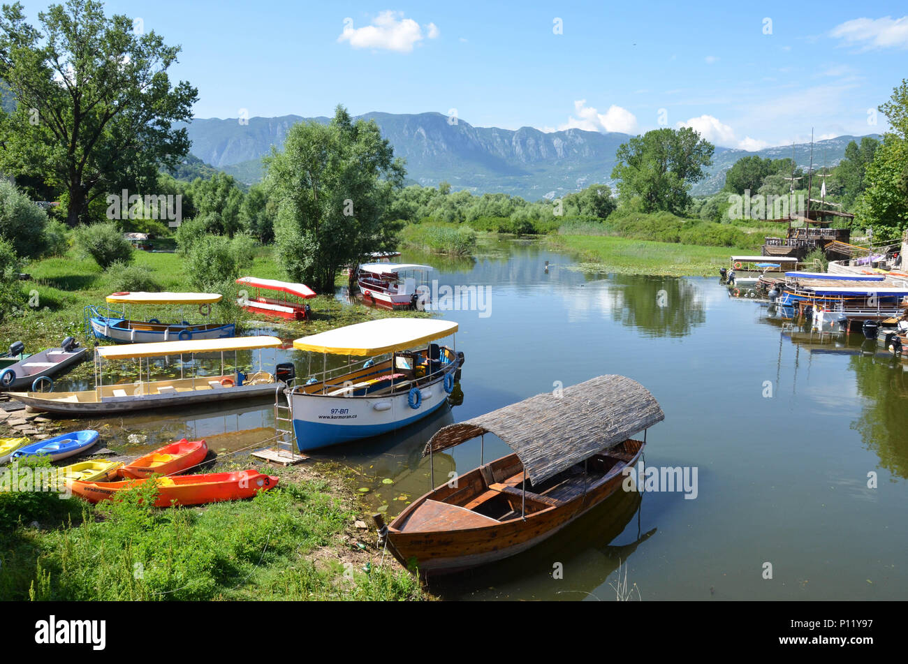 Virpazar, Lake Skadar, Montenegro, June 2018 Stock Photo