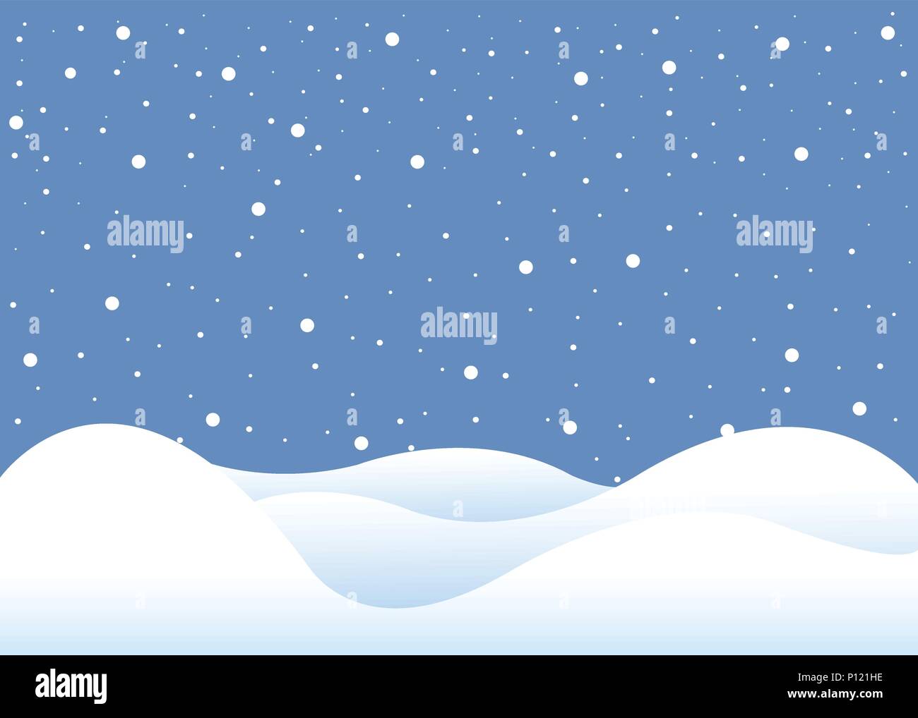 Winter snowflakes blue background, greeting card Stock Vector Image ...