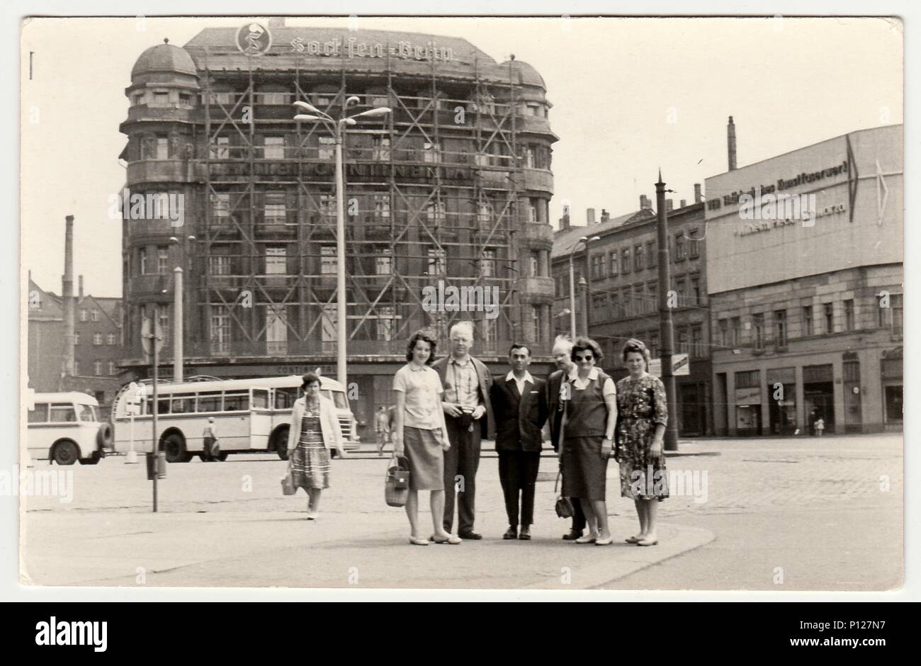 GERMANY CIRCA 1960s Vintage photo shows group of people in unknown