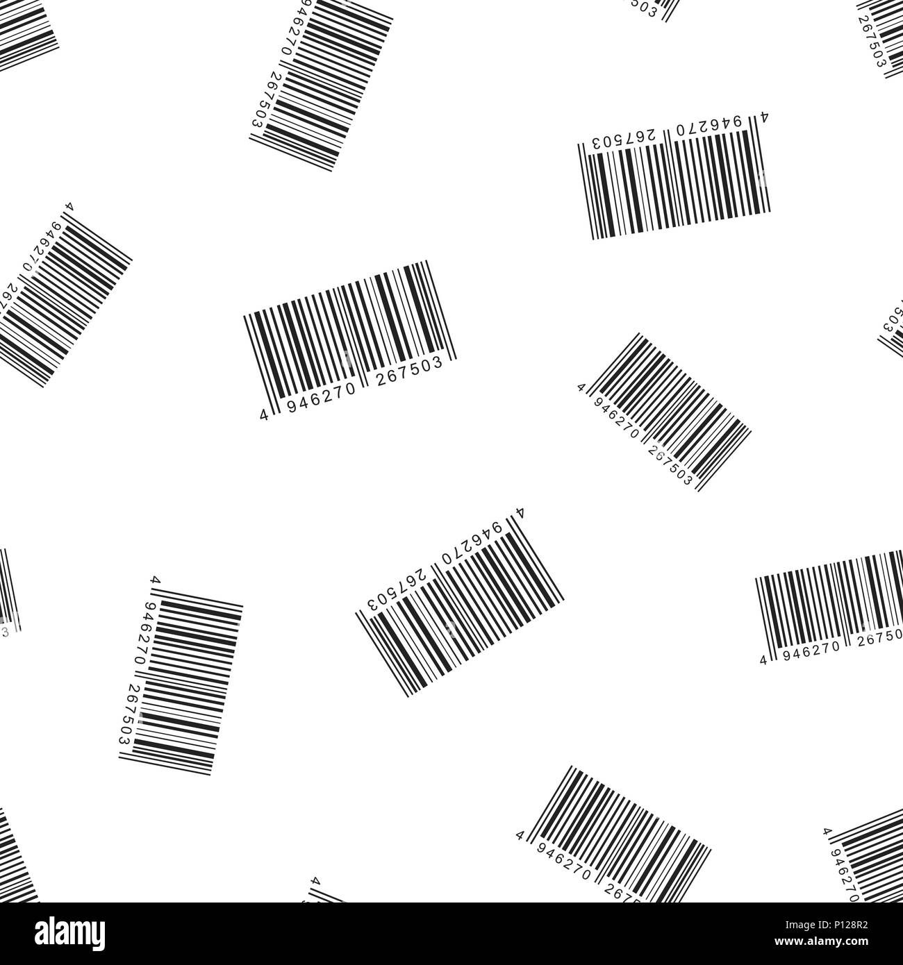 Barcode product distribution icon seamless pattern background. Business ...