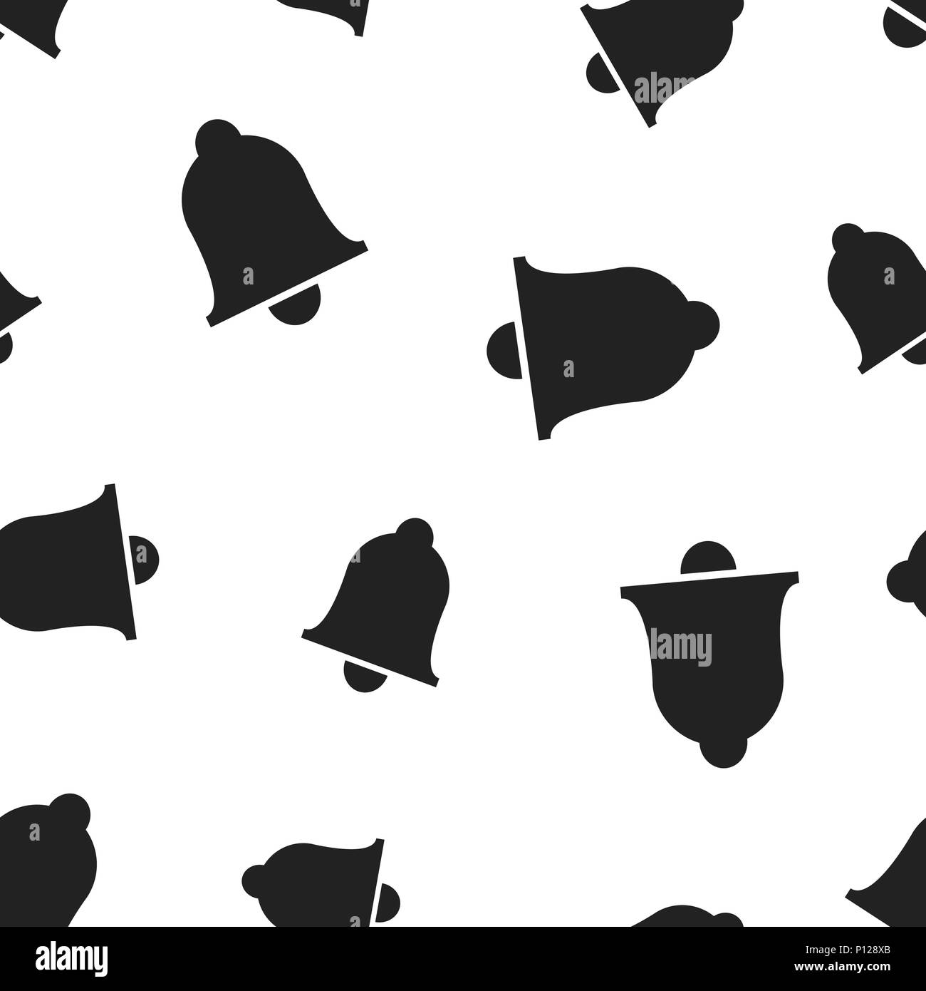 Bell icon seamless pattern background. Business concept vector