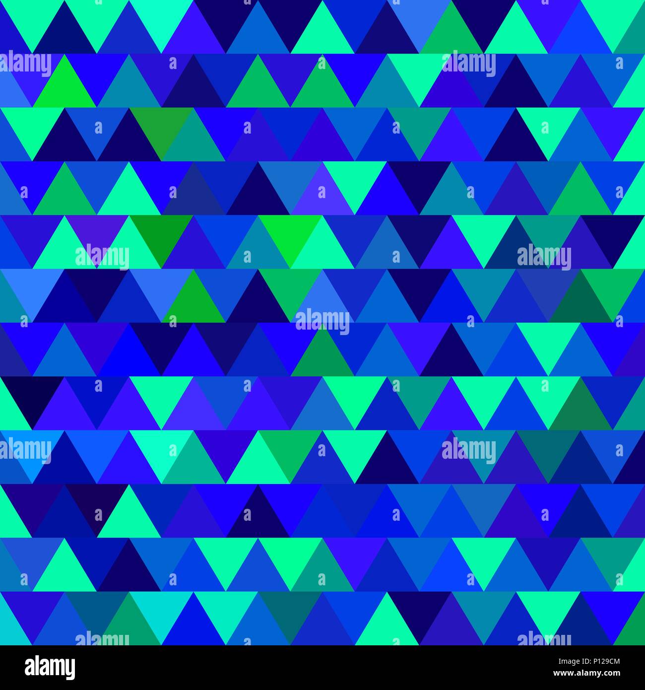 abstract vector geometric triangle background - bright blue Stock Vector