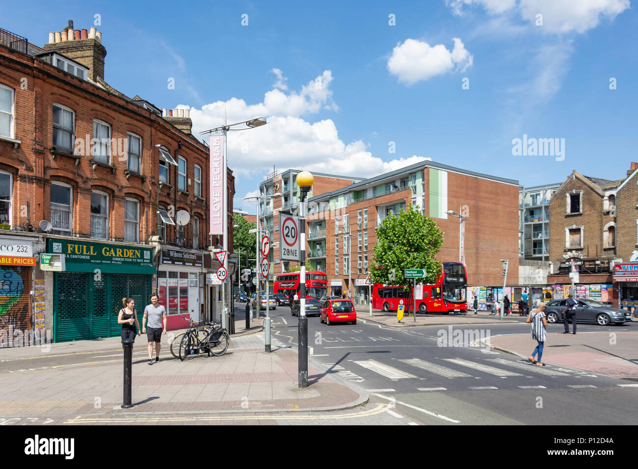 Rye Lane, Peckham Rye, Peckham, The London Borough of Southwark, Greater London, England, United Kingdom Stock Photo