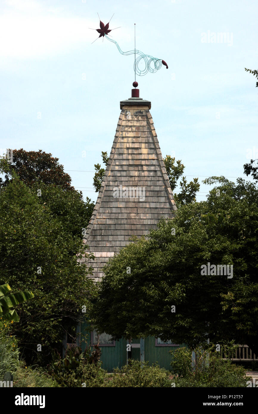 Wind vane on roof Stock Photo Alamy