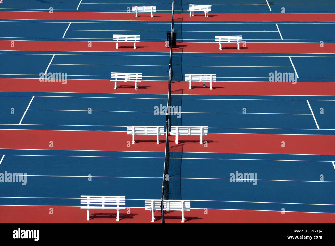 Tennis Court Benches Stock Photos Tennis Court Benches Stock