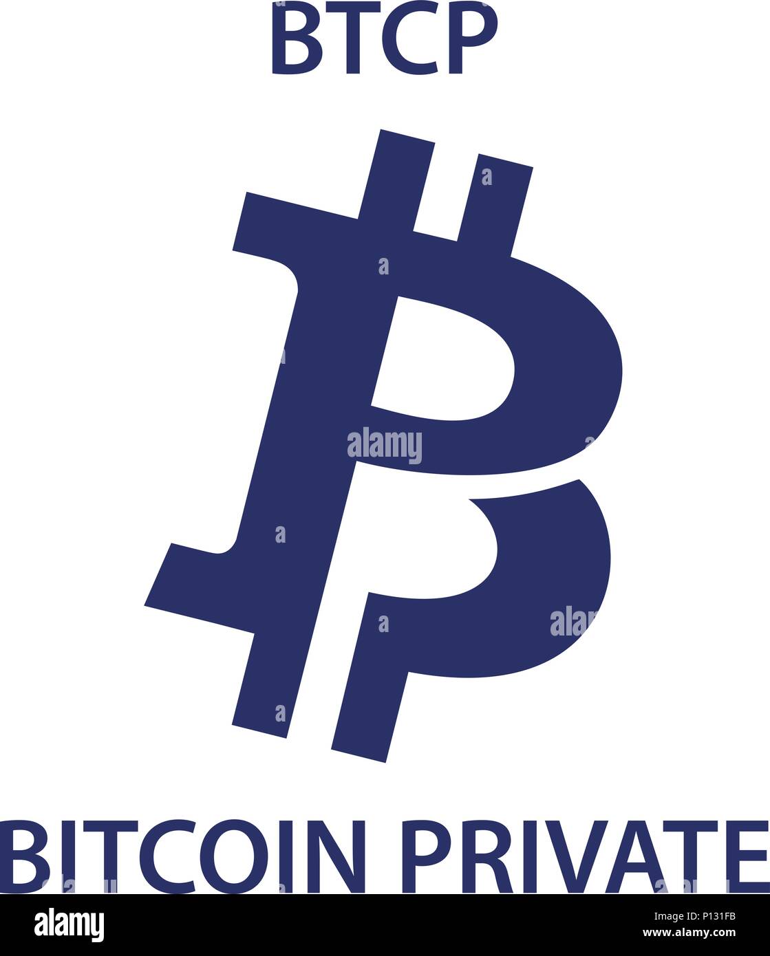 Bitcoin Private Coin Cryptocurrency Blockchain Icon Virtual Electronic Internet Money Or 7123