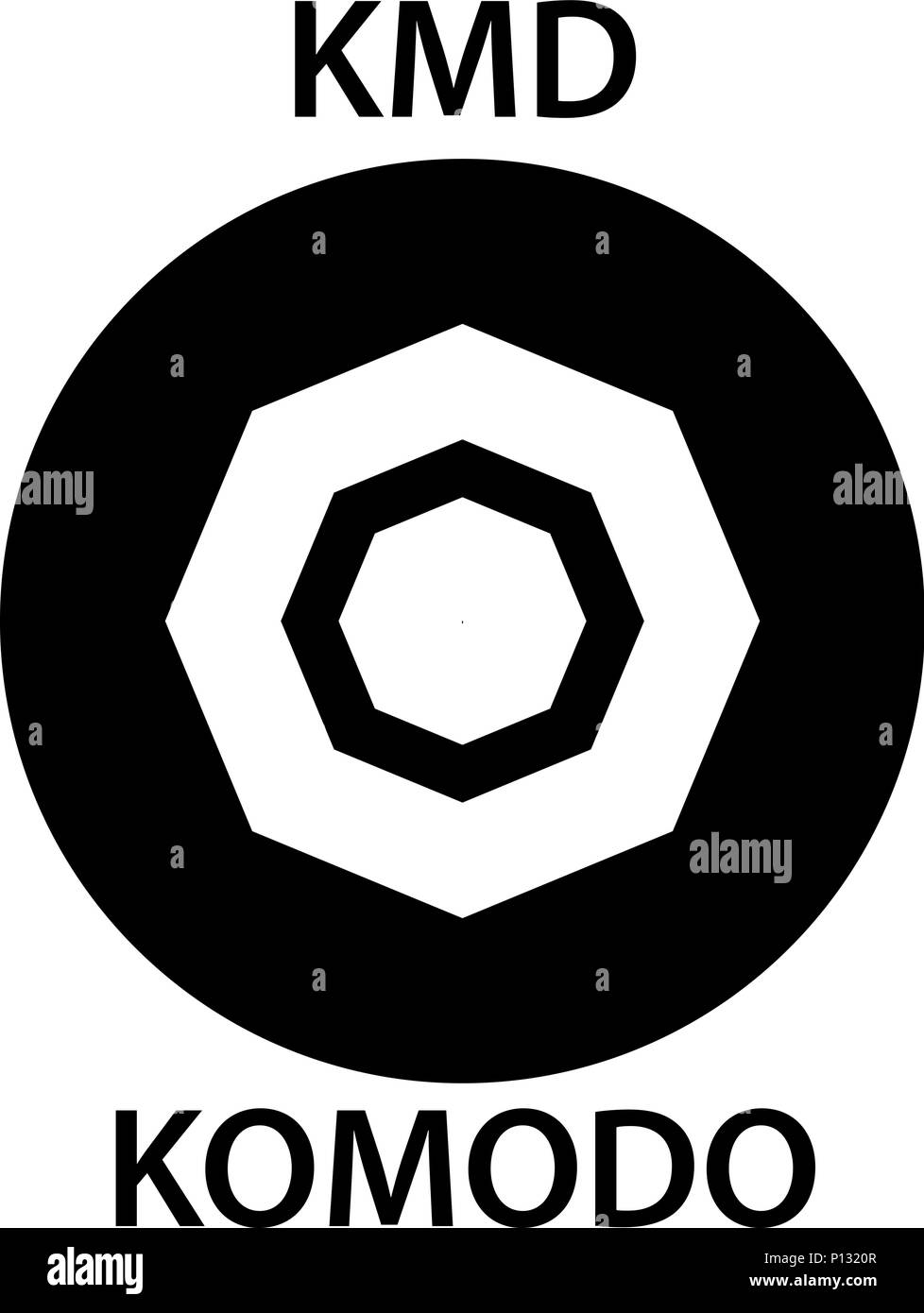 Komodo Coin cryptocurrency blockchain icon. Virtual electronic, internet  money or cryptocoin symbol, logo Stock Vector Image & Art - Alamy