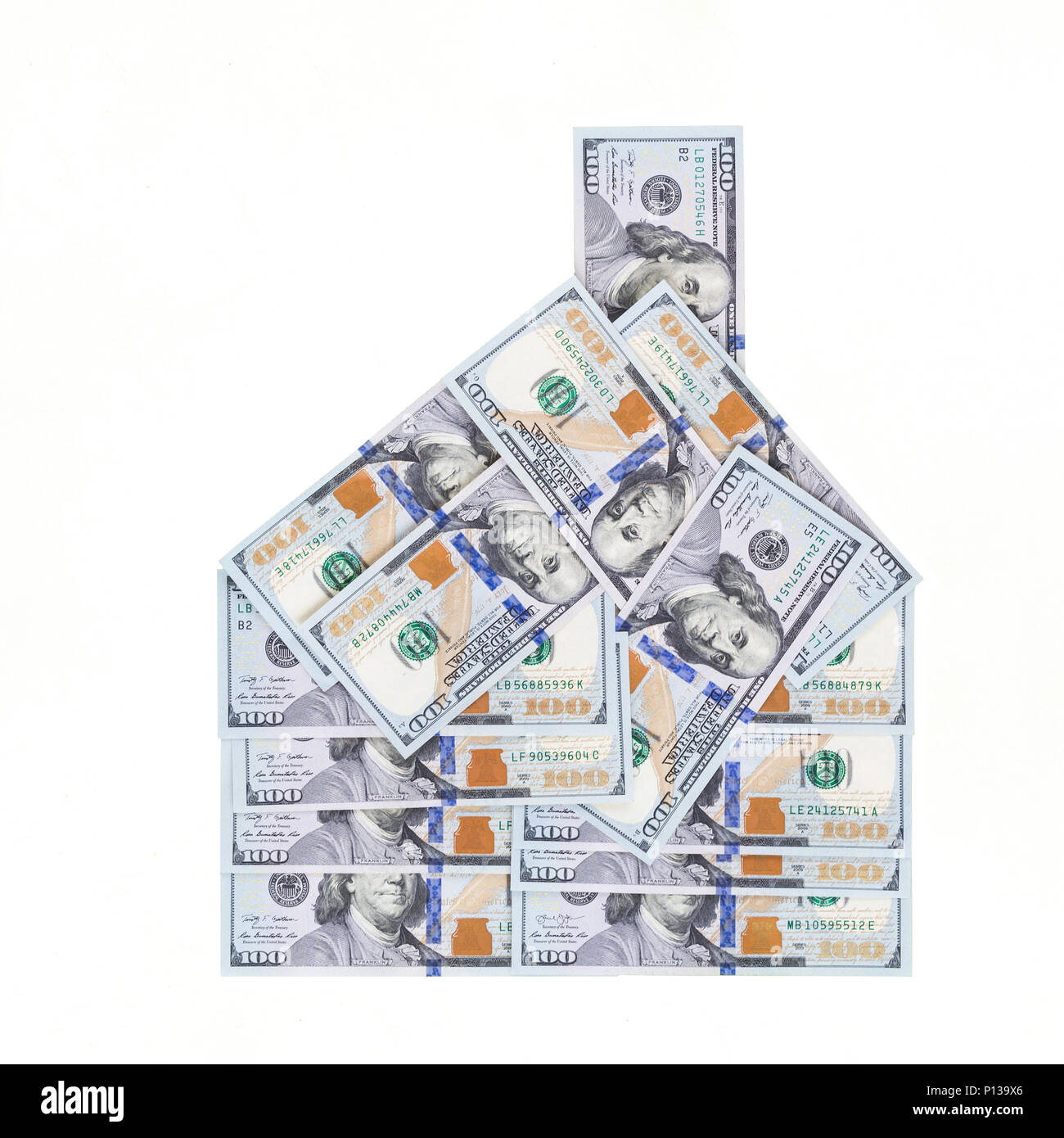 House Of 100 Dollar Bills Building With Chimney Made Of One Hundred Us Money Banknotes Isolated On White Stock Photo Alamy House Of 100 Dollar Bills Building With Chimney Made Of One Hundred Us Money Banknotes Isolated On White Stock Photo Alamy