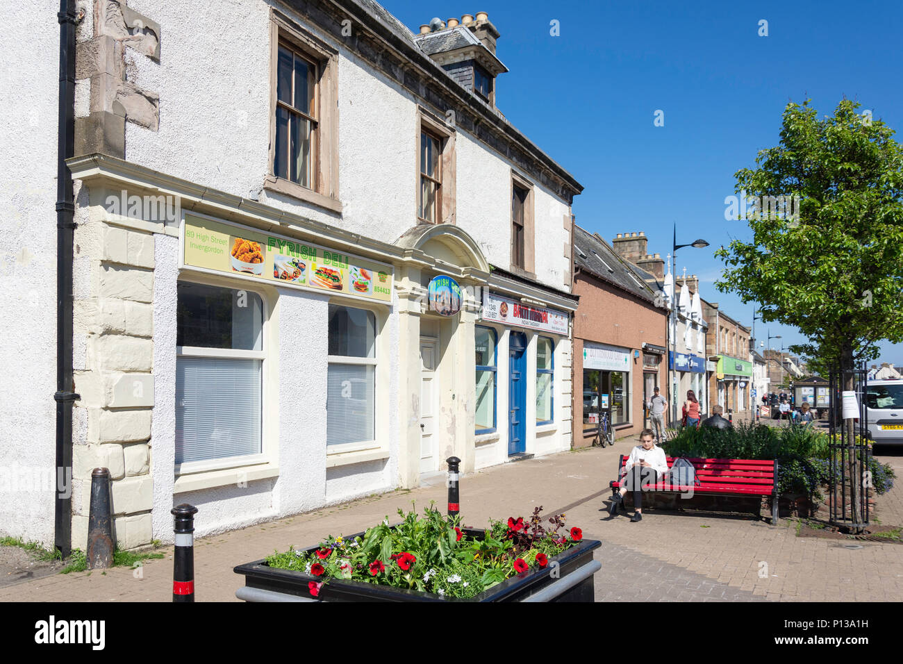 High Street, Invergordon, Highland, Scotland, United Kingdom Stock