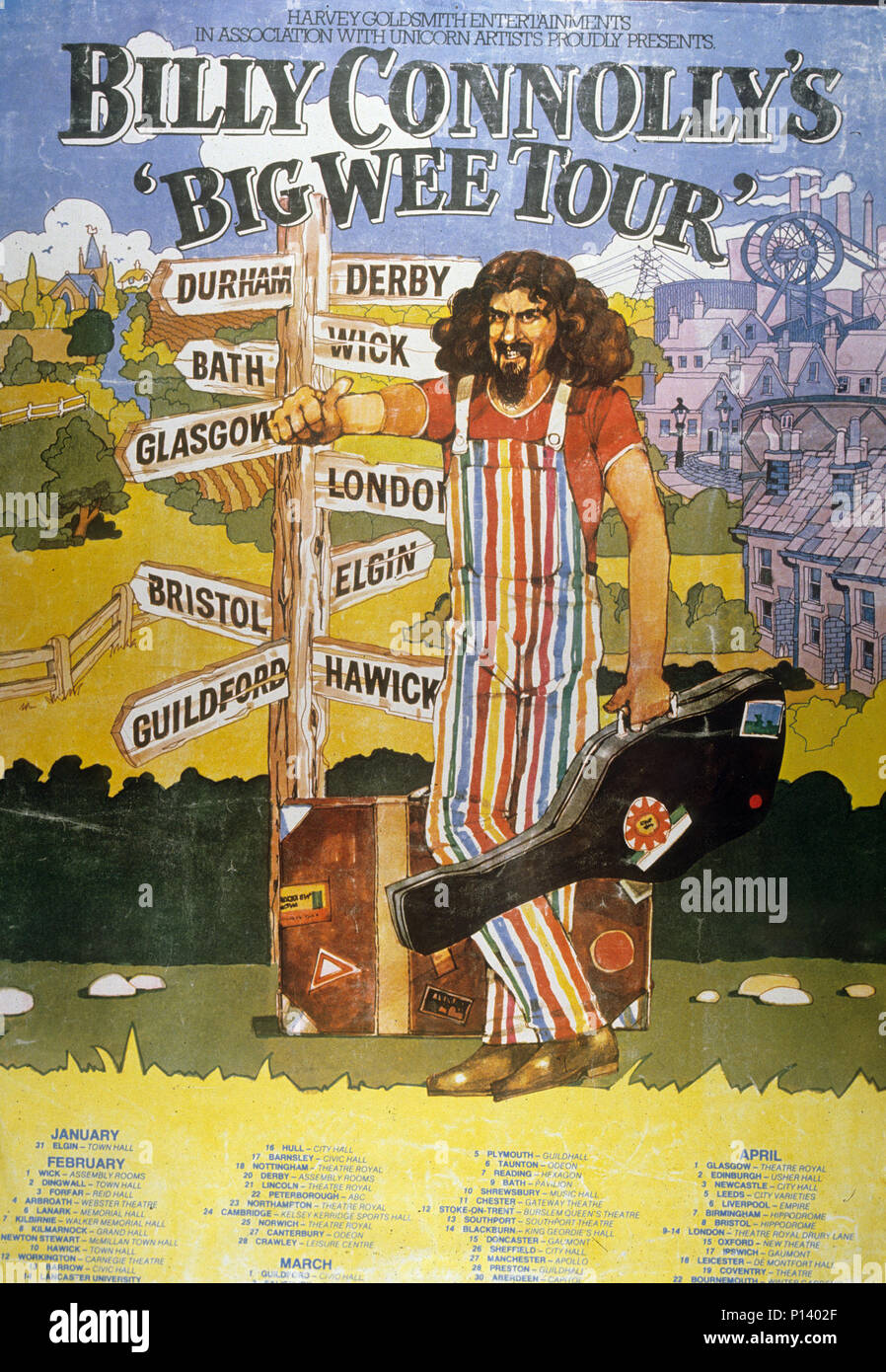 BILLY CONNOLLY Scottish comedian. Poster for his 1979 Big Wee Tour Stock  Photo - Alamy