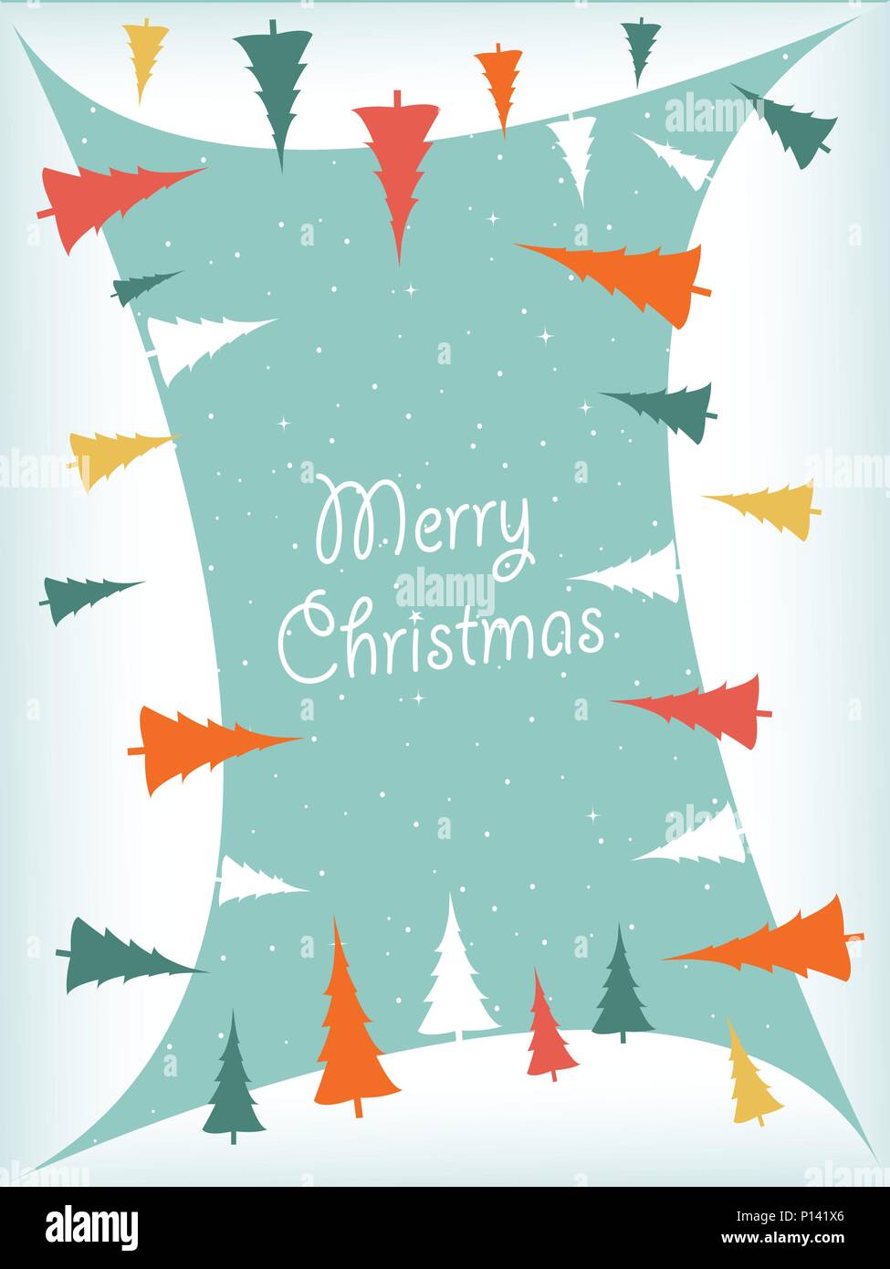 Merry Christmas greeting card Stock Vector Image & Art - Alamy