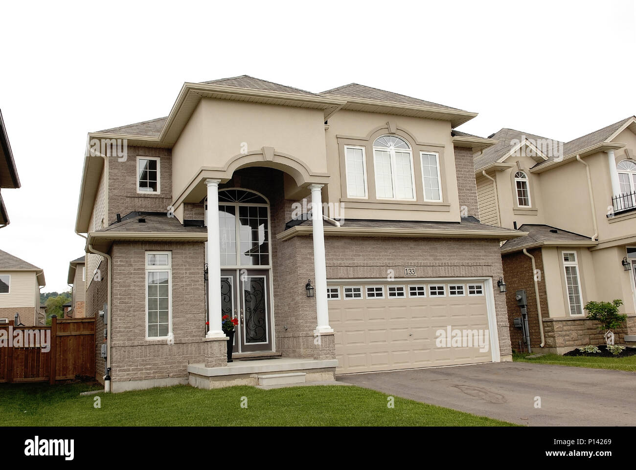 Two Story Home Garage Stock Photos Two Story Home Garage Stock