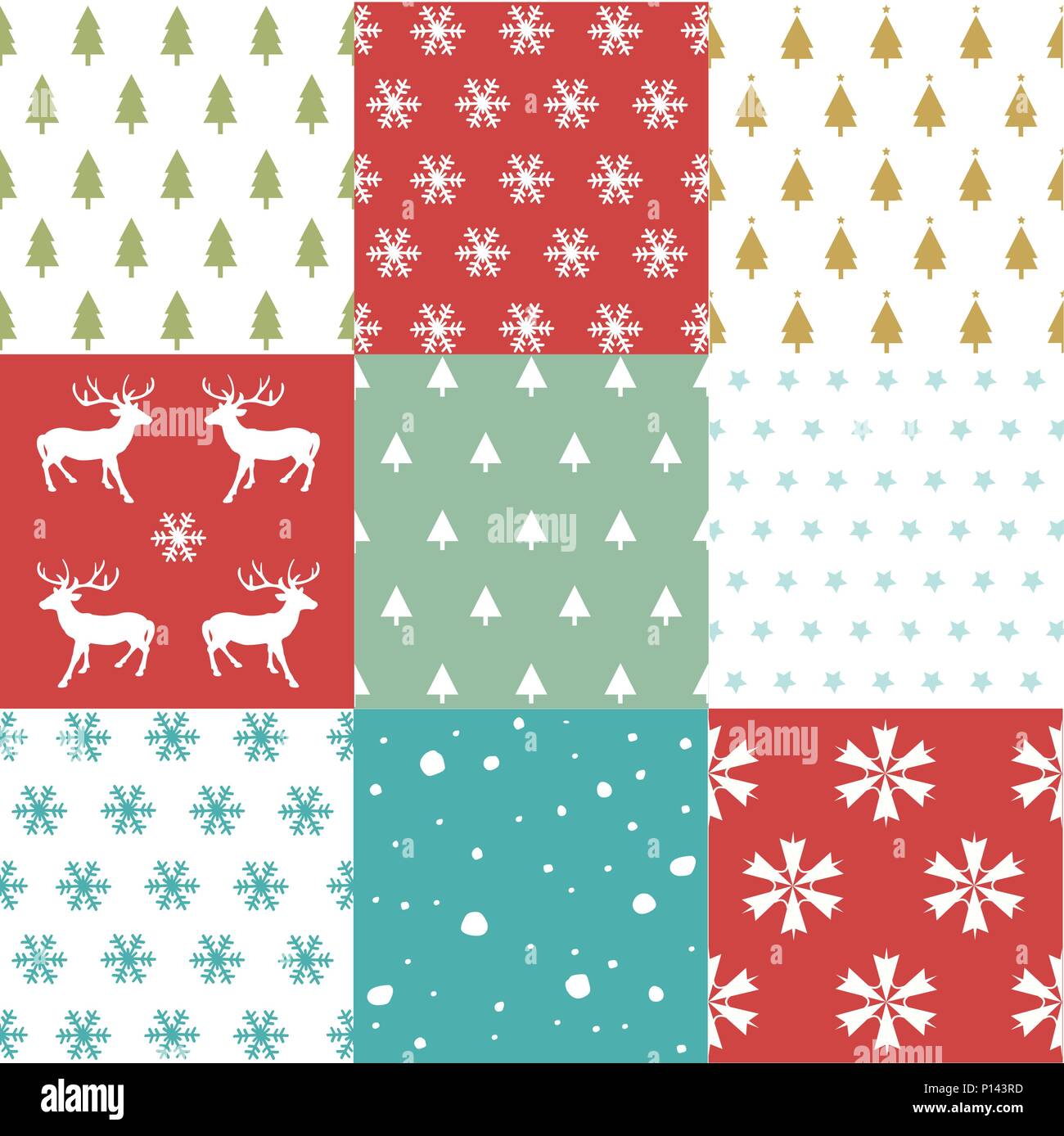 Seamless pattern with Christmas trees Stock Vector Image & Art - Alamy