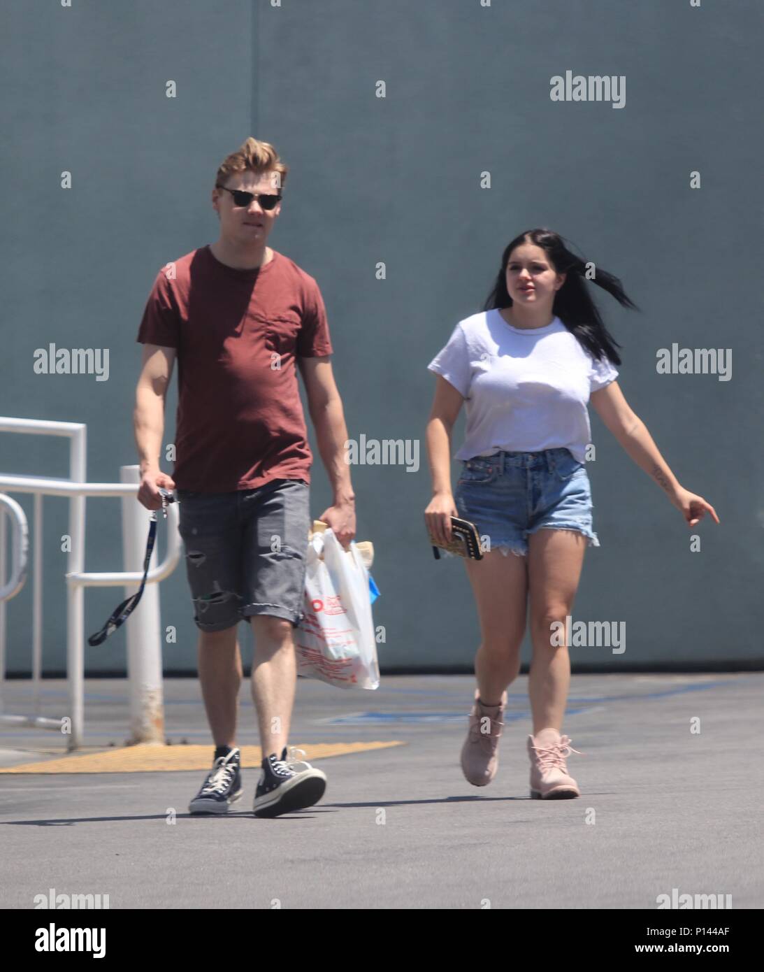 Ariel Winter wears pink Timberland boots while leaving Petco with her
