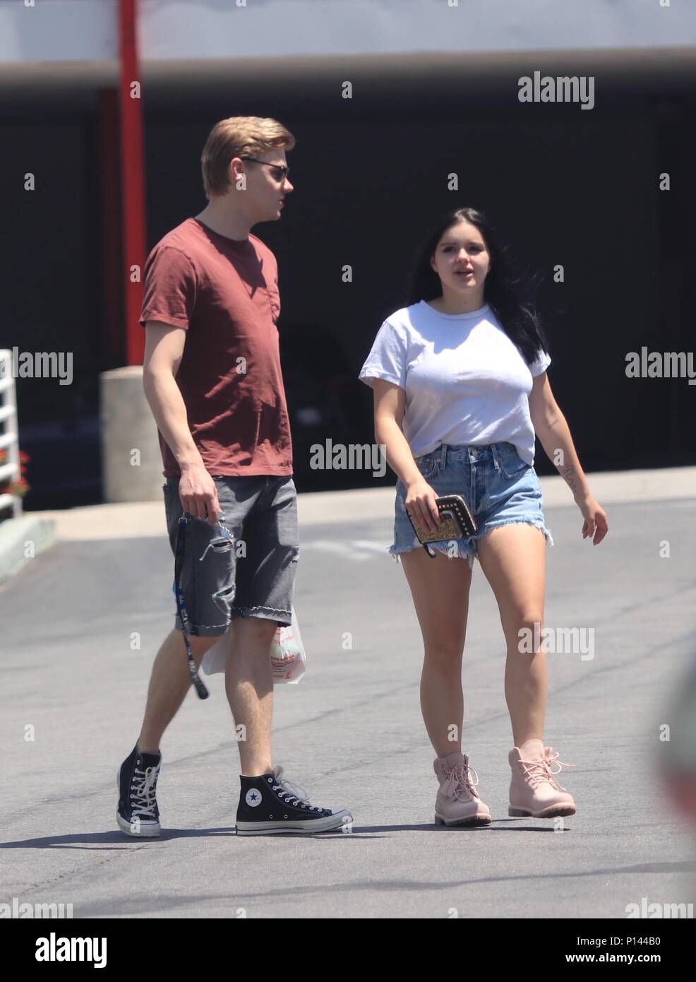 Ariel Winter wears pink Timberland boots while leaving Petco with her