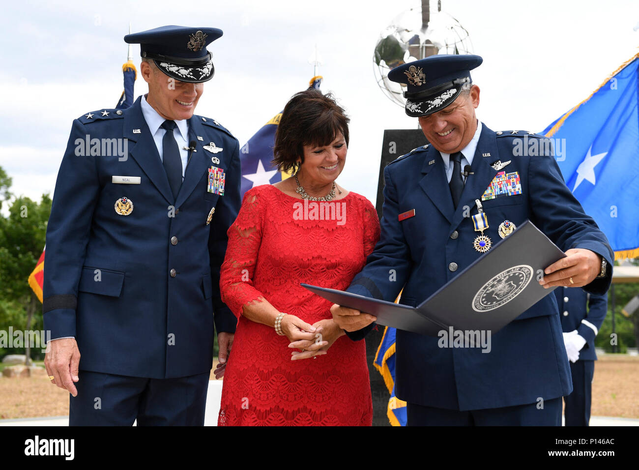 U.S. Air Force Maj. Gen. (Ret.) Brian Neal (left), former Deputy ...