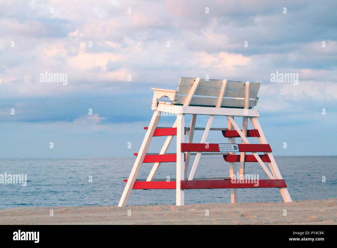 Tools of the Lifeguard trade, Cape May, New Jersey, USA Stock Photo