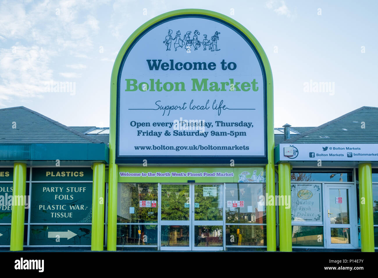 Bolton Market, Bolton, Greater Manchester, England, UK Stock Photo - Alamy