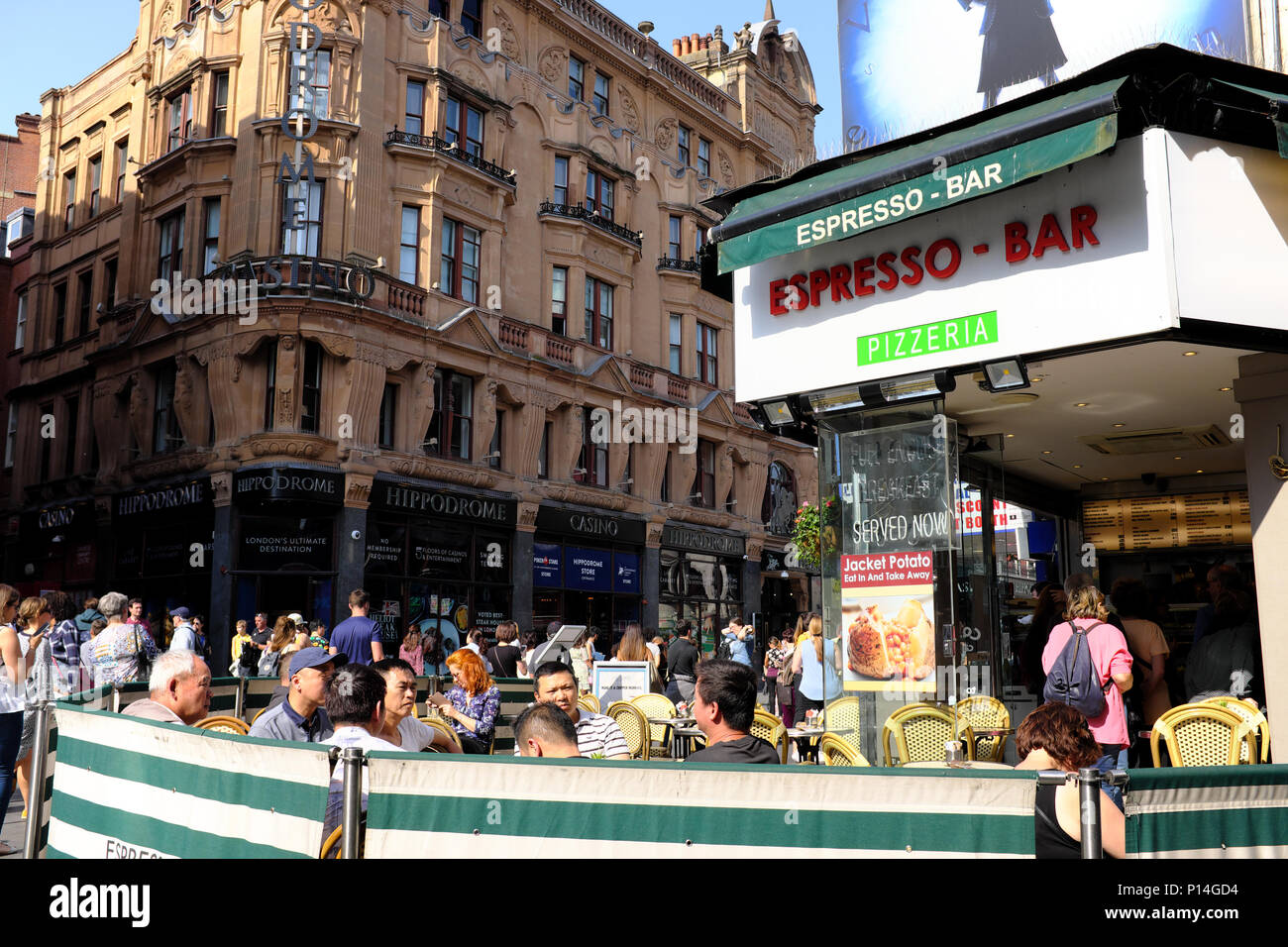 Espresso Bar, Leicester square, London, England, UK Stock Photo Alamy