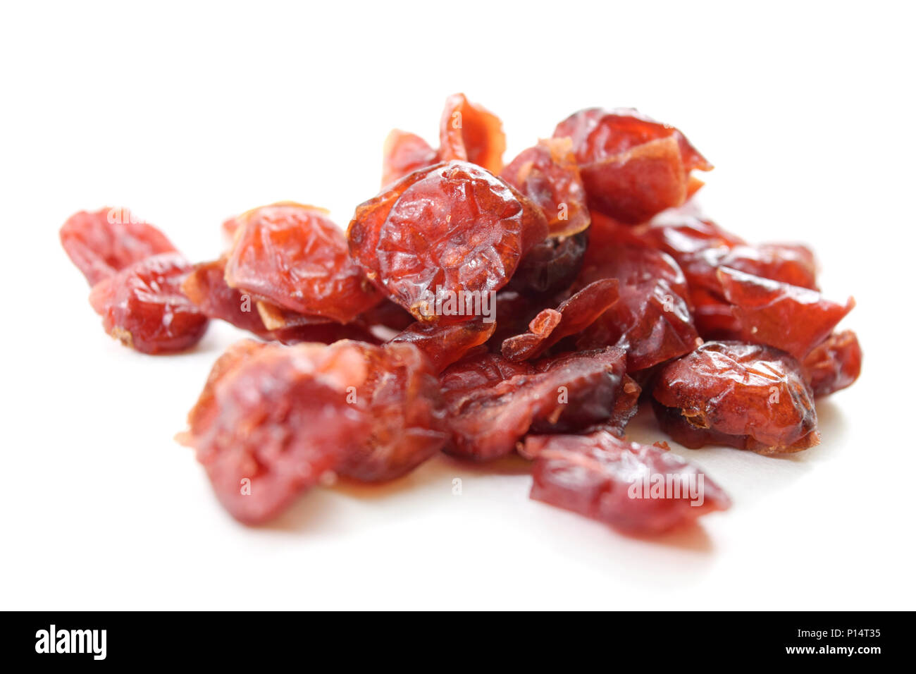 Sweetened dried cranberries, isolated Stock Photo Alamy