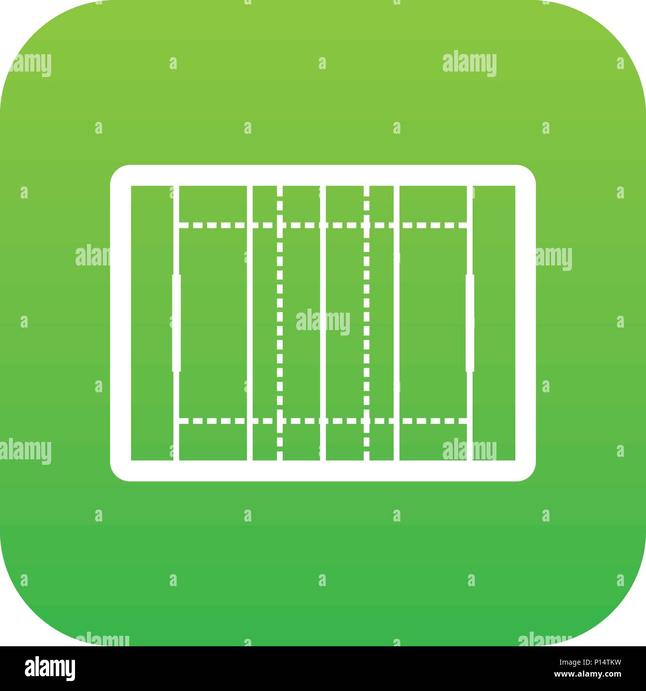 Rugby field icon digital green Stock Vector Image & Art - Alamy