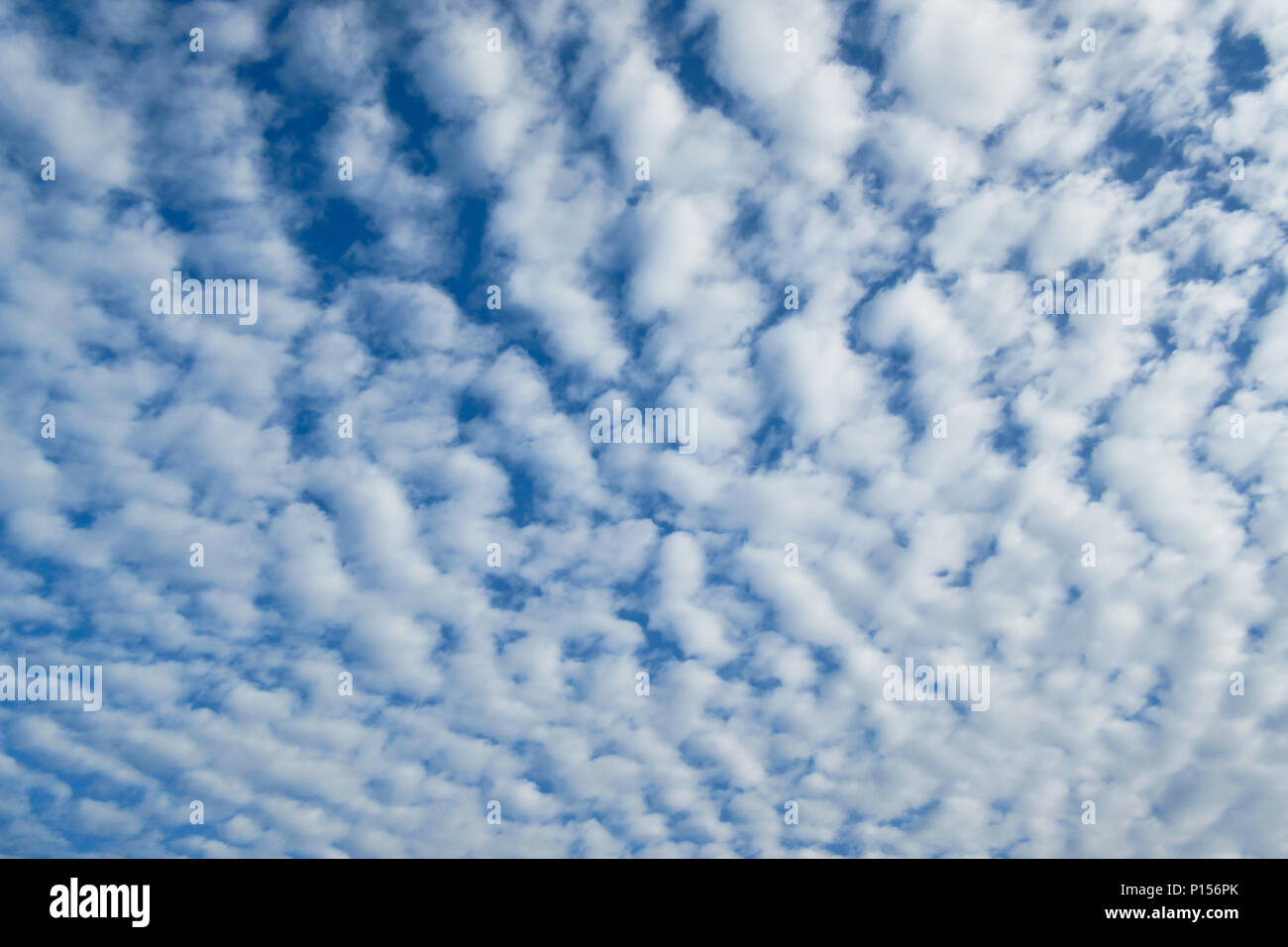 Overcast clouds covering the sky. Stock Photo