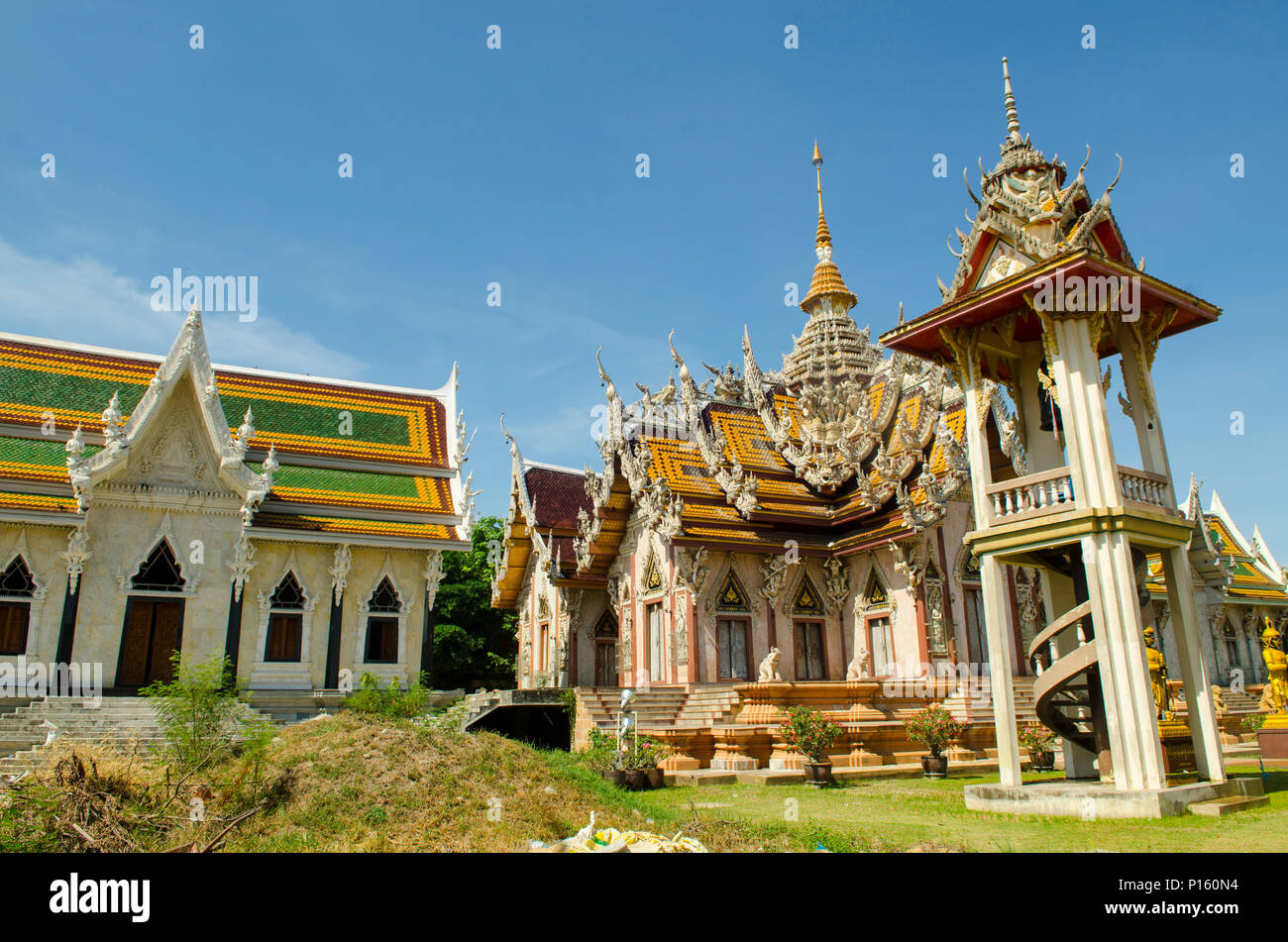 Beautiful Marble Temple in Thailand Stock Photo - Alamy