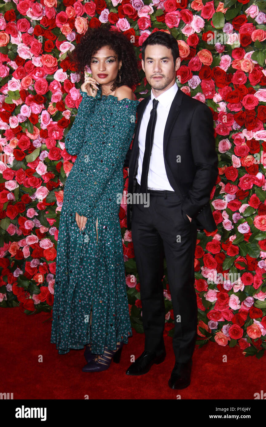 New York, NY, USA. 10th June, 2018. Indya Moore and Joseph Altuzarra at
