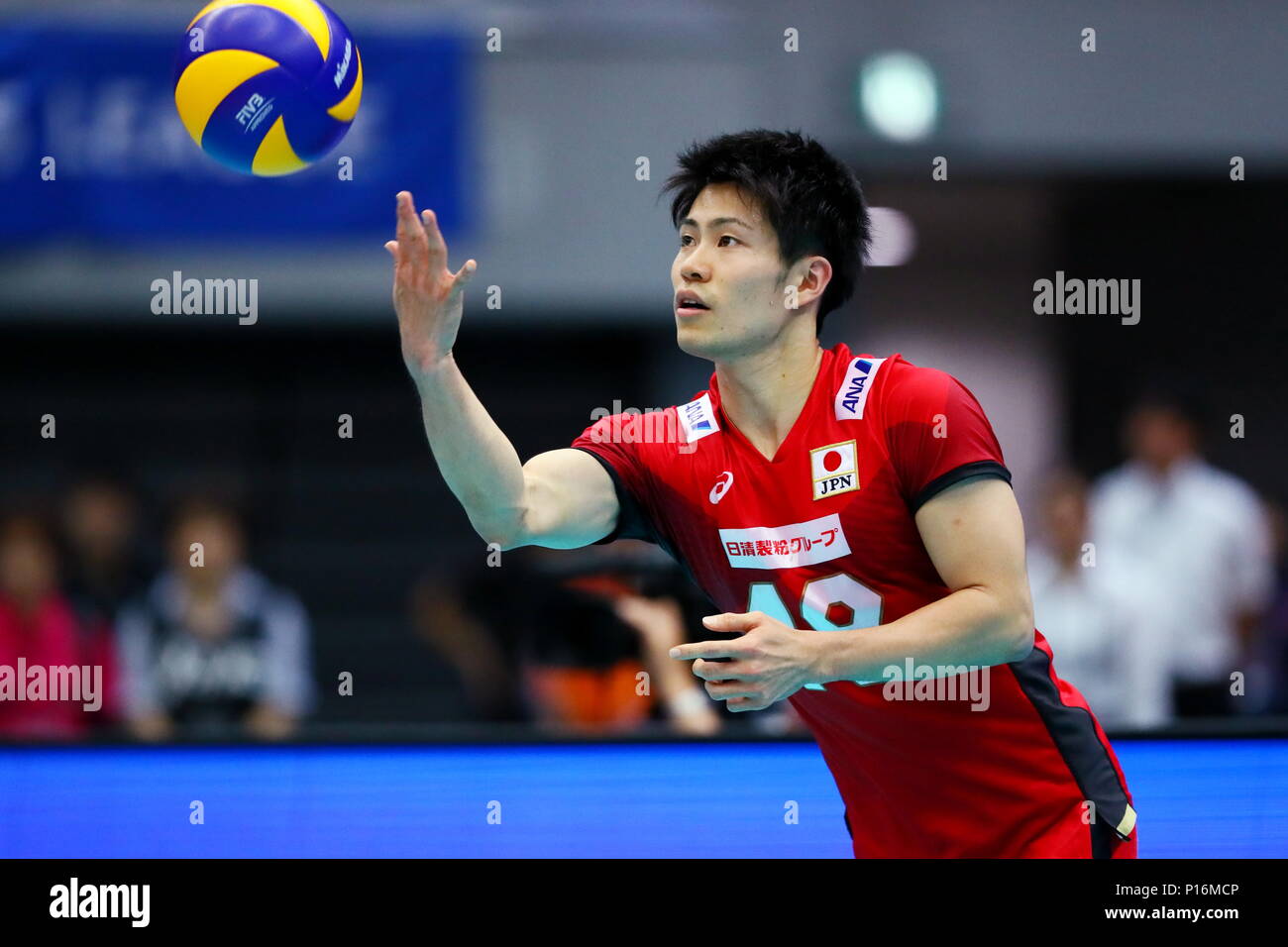 Osaka, Japan. 10th June, 2018. Masahiro Sekita (JPN) Volleyball FIVB