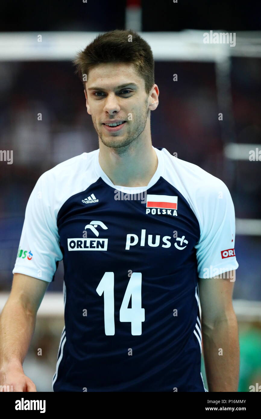 Osaka Japan 10th June 2018 Aleksander Sliwka Pol Volleyball Fivb Volleyball Nations League 2018 Men S Osaka Between Bulgaria 1 3 Poland At Maruzen Intec Arena Osaka In Osaka Japan Credit Naoki
