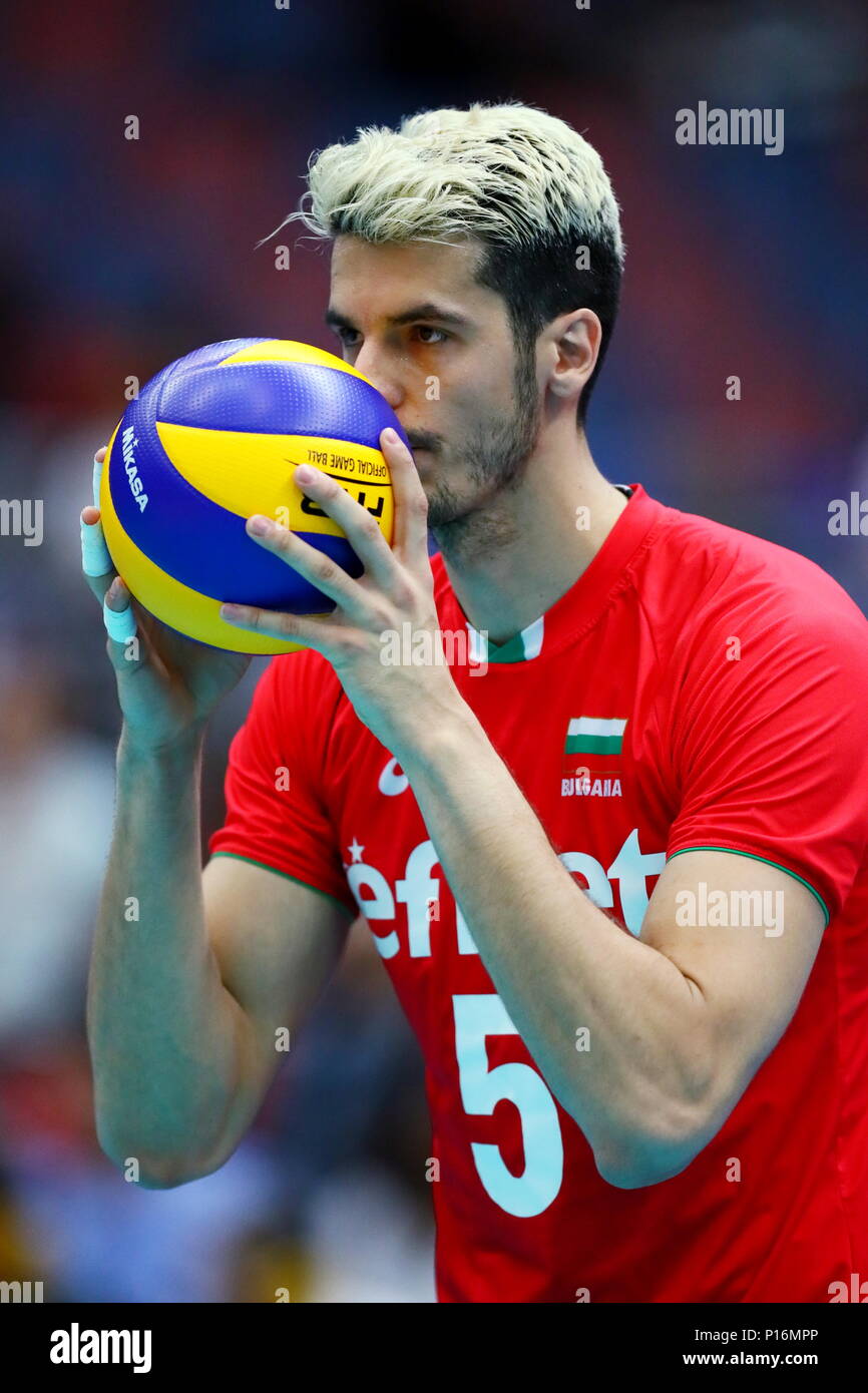 Osaka, Japan. 10th June, 2018. Svetoslav Gotsev (BLG) Volleyball FIVB