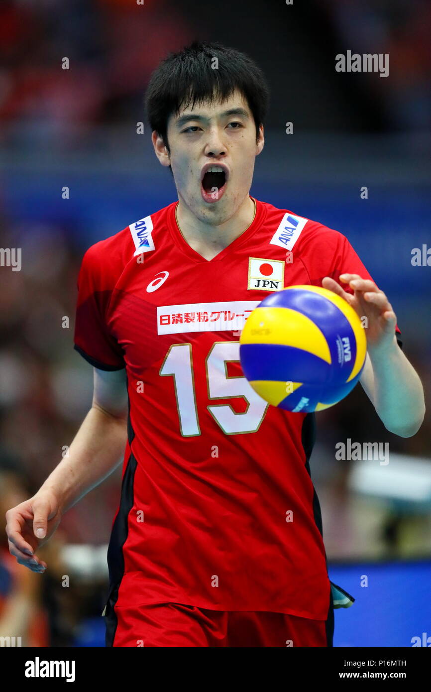 Osaka, Japan. 10th June, 2018. Lee Haku (JPN) Volleyball FIVB