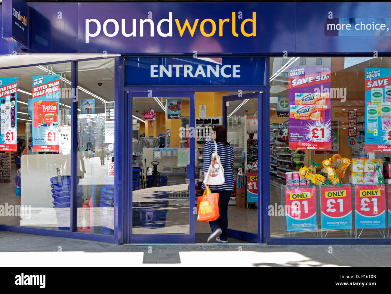High street pound world shop hires stock photography and images Alamy