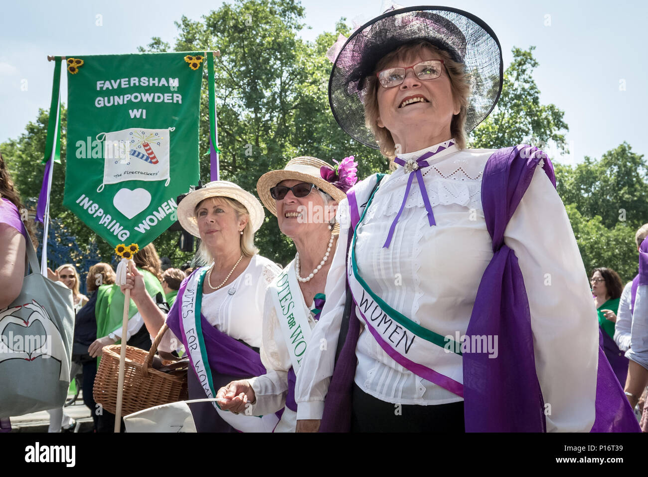 Colours of the womens social and political union hi-res stock ...