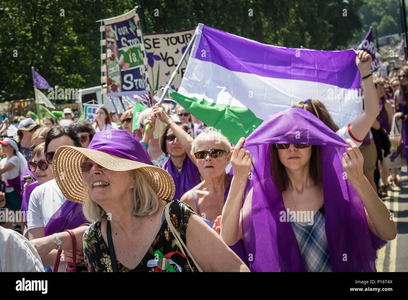 Womens social and political union colours hi-res stock photography and ...
