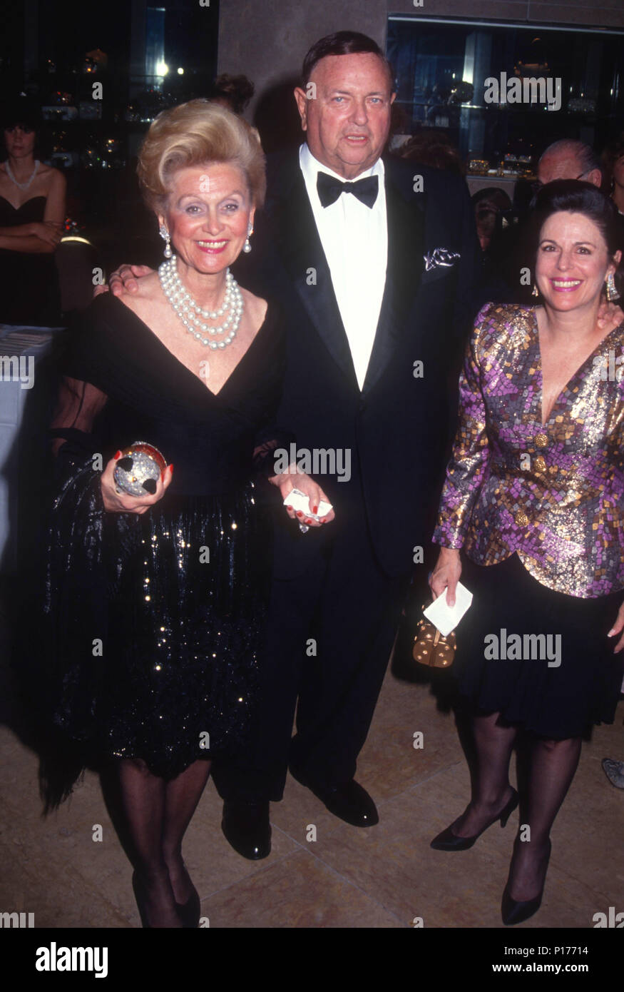 BEVERLY HILLS, CA - OCTOBER 04: Barbara Davis and Marvin Davis attend the Los Angeles Chapter Juvenile Diabetes Research Foundation International Presents the First Annual Promise Ball on October 4, 1991 at the Beverly Hilton Hotel in Beverly Hills, California. Photo by Barry King/Alamy Stock Photo Stock Photo