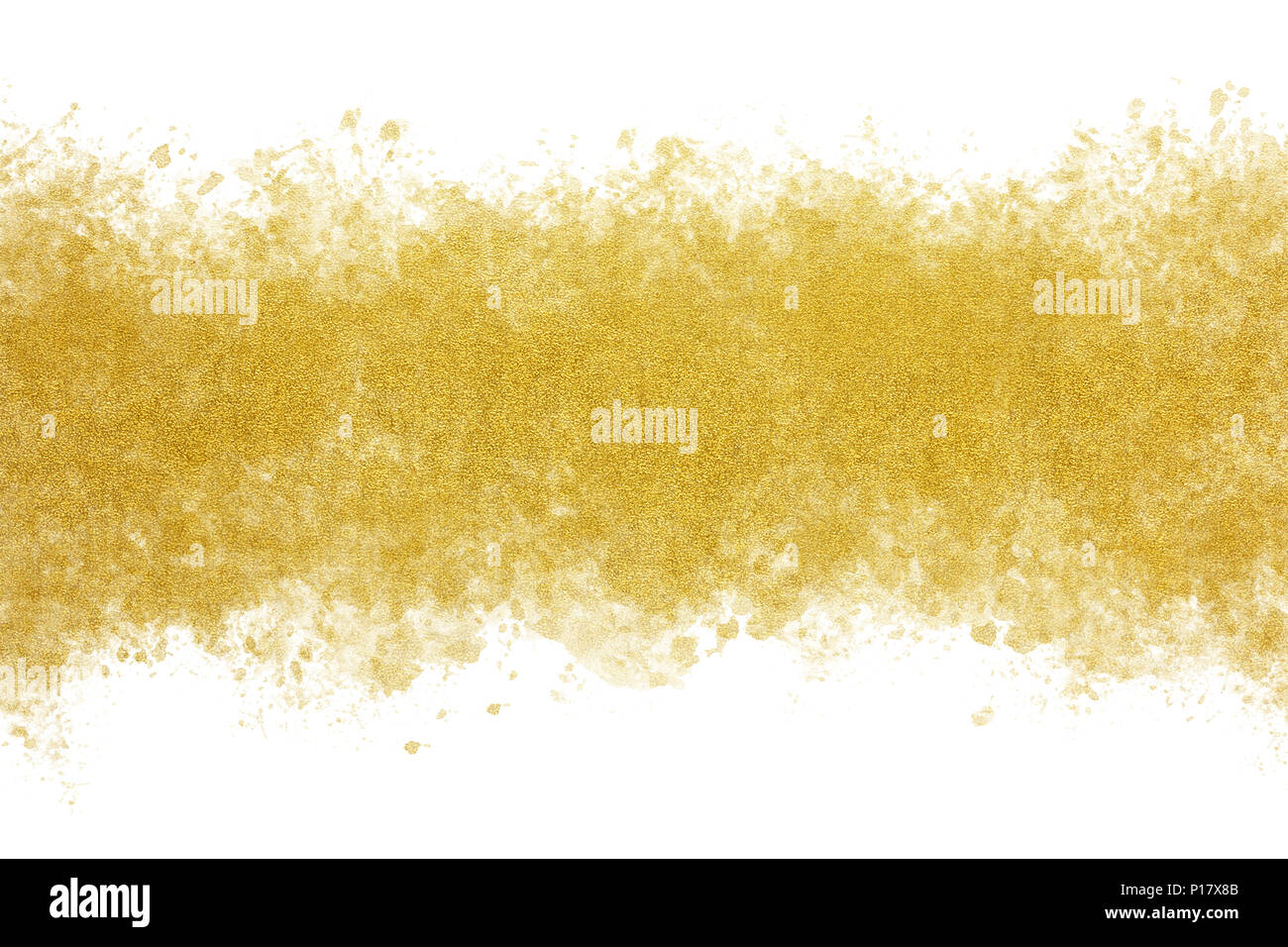 Gold Ink Watercolor Splash Abstract Or Vintage Paint Background