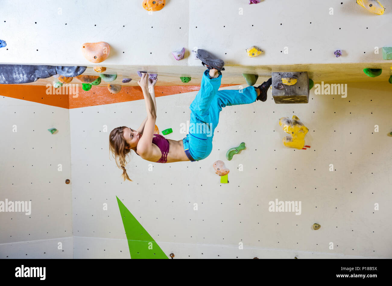 Climbing hang upside down hires stock photography and images Alamy
