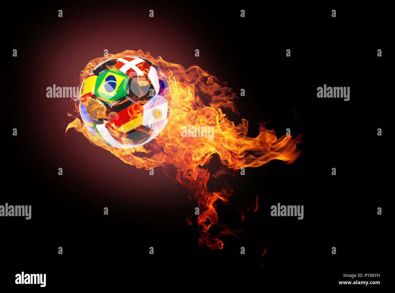 mexico soccer ball on fire